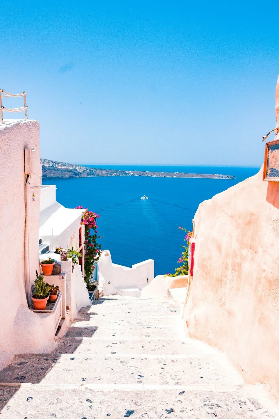 Demo image: White buildings overlooking blue water. Placeholder for the SICILY album.