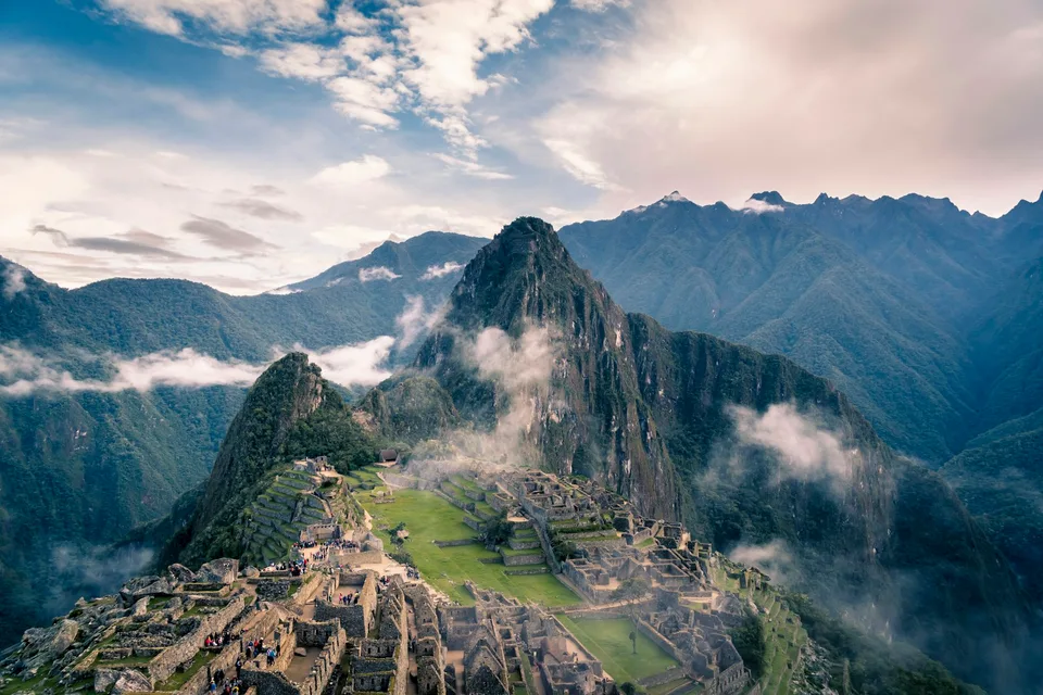 Demo image: Stone terraces in a mountain landscape. Placeholder for the PERU album.