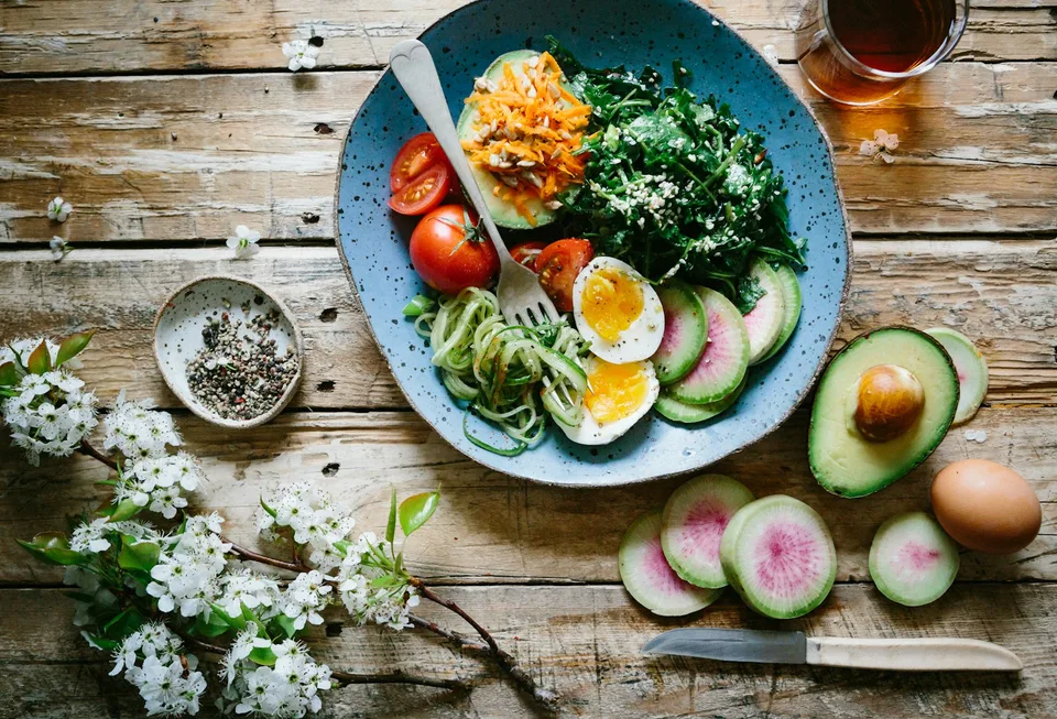 Demo image: An arrangement of fresh food. Placeholder for the FOOD album.